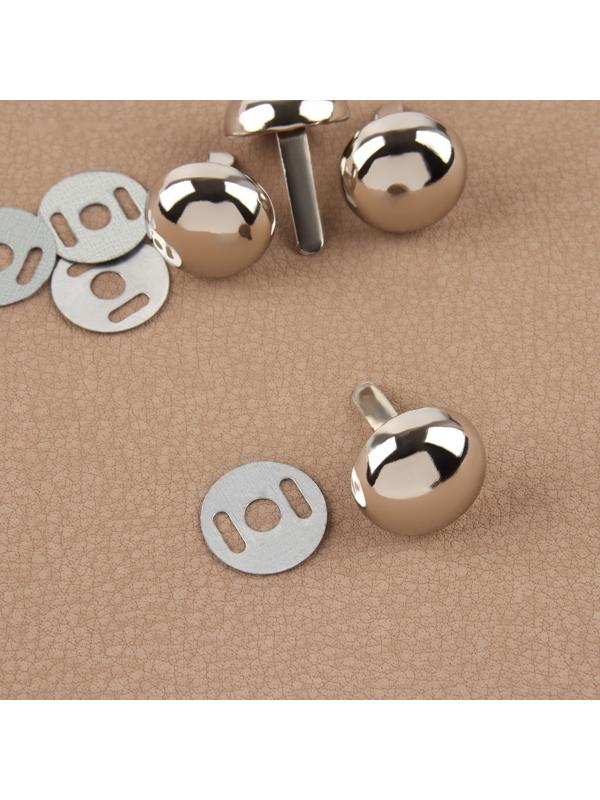 Ножки для дна сумки, 15 × 7 мм, 4 шт, цвет серебряный