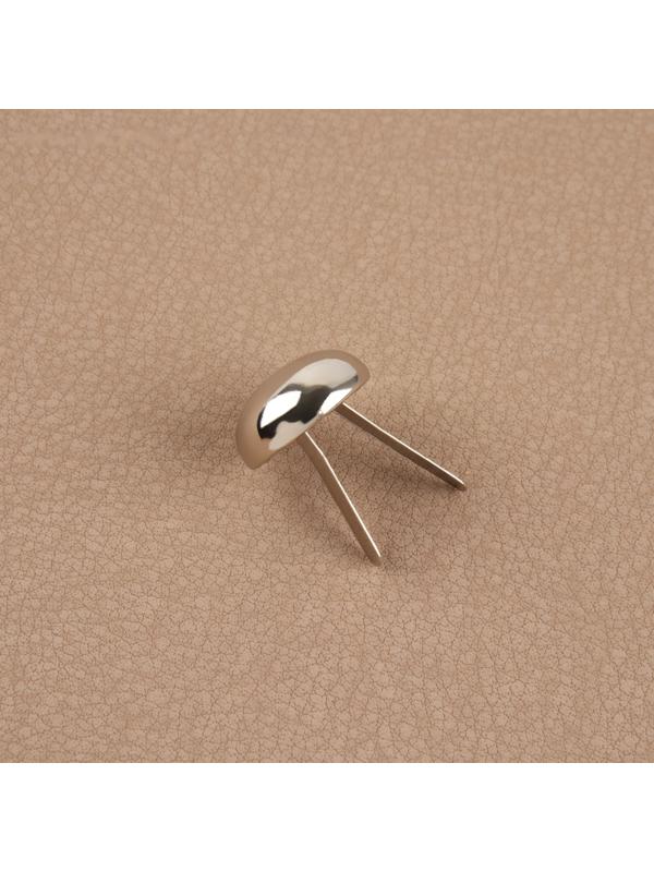 Ножки для дна сумки, 15 × 7 мм, 4 шт, цвет серебряный