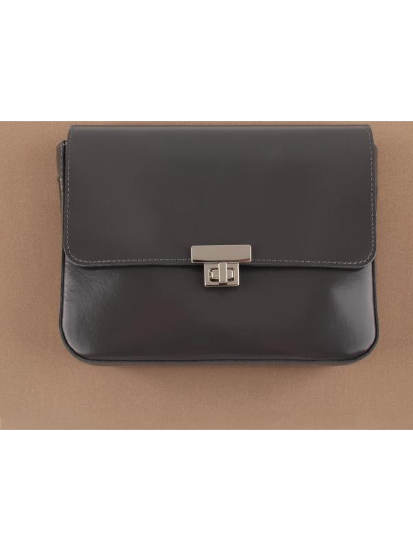 Застёжка для сумки, 3,9 × 2,6 см, цвет жемчужный серебряный