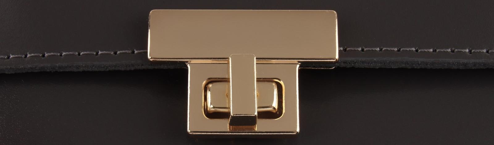 Застёжка для сумки, 3,9 × 2,6 см, цвет золотой