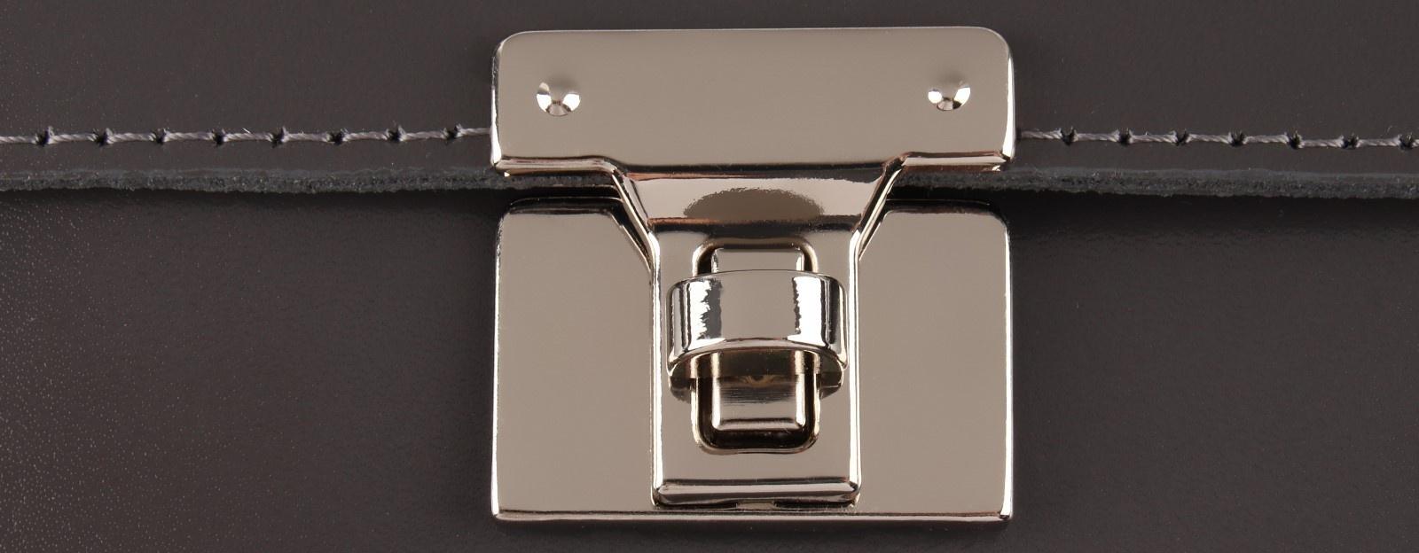 Застёжка для сумки, 3,3 × 3,3 см, цвет жемчужный серебряный