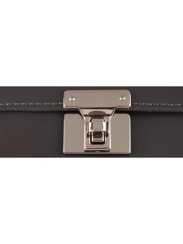 Застёжка для сумки, 3,3 × 3,3 см, цвет жемчужный серебряный