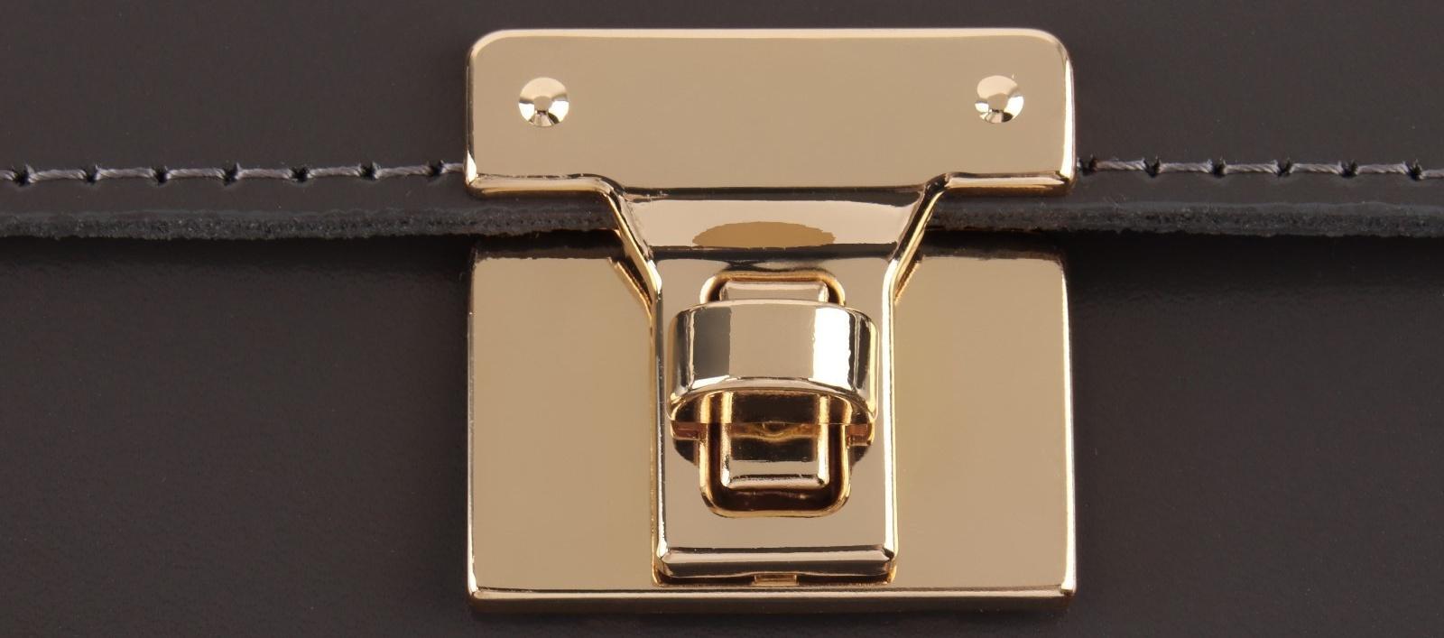 Застёжка для сумки, 3,3 × 3,3 см, цвет золотой