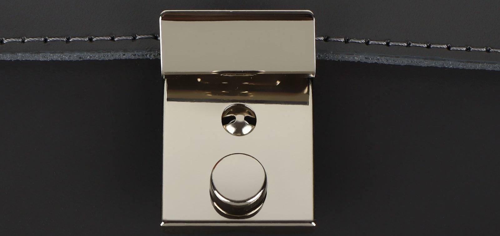 Застёжка для сумки, 3,5 × 2,6 см, цвет серебряный