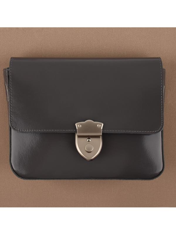 Застёжка для сумки, 3,8 × 5 см, цвет жемчужный серебряный