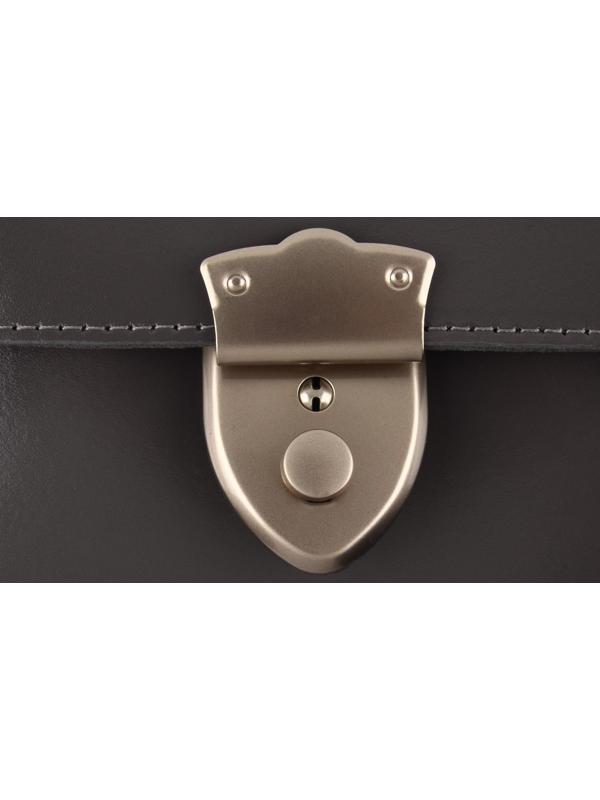 Застёжка для сумки, 3,8 × 5 см, цвет жемчужный серебряный