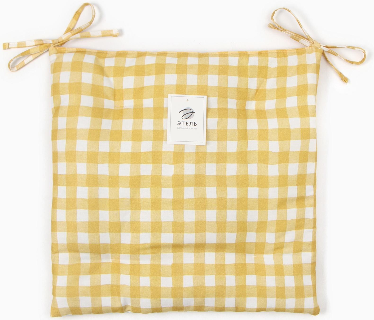 Сидушка на стул Этель Sunbeam 42х42 см, 100% хл, саржа 178 г/м2