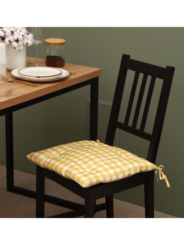 Сидушка на стул Этель Sunbeam 42х42 см, 100% хл, саржа 178 г/м2