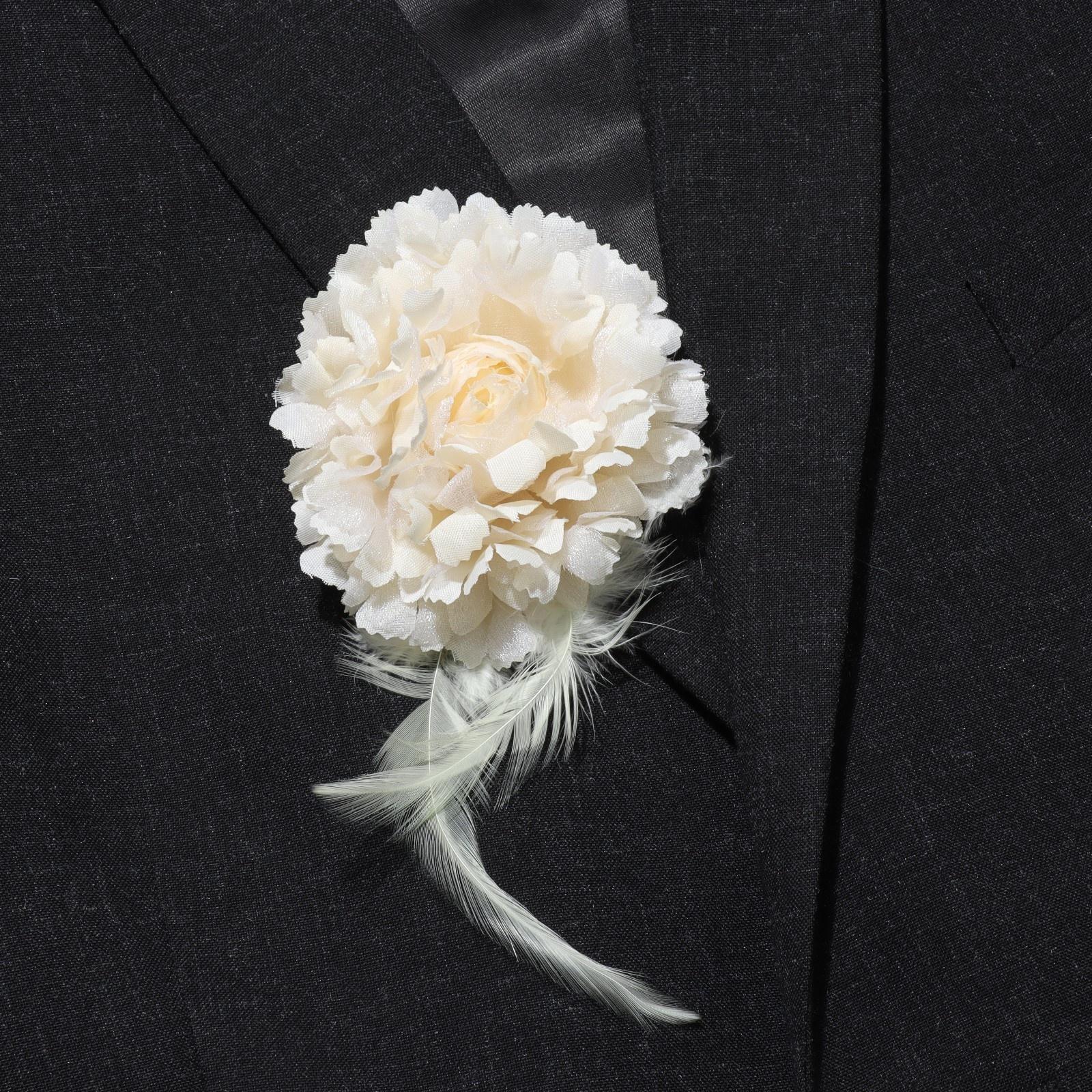 Брошь-заколка текстильная 