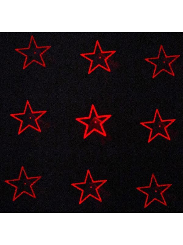 Лазерная указка, 532 нм, 12 насадок, 2 ААА, красный луч