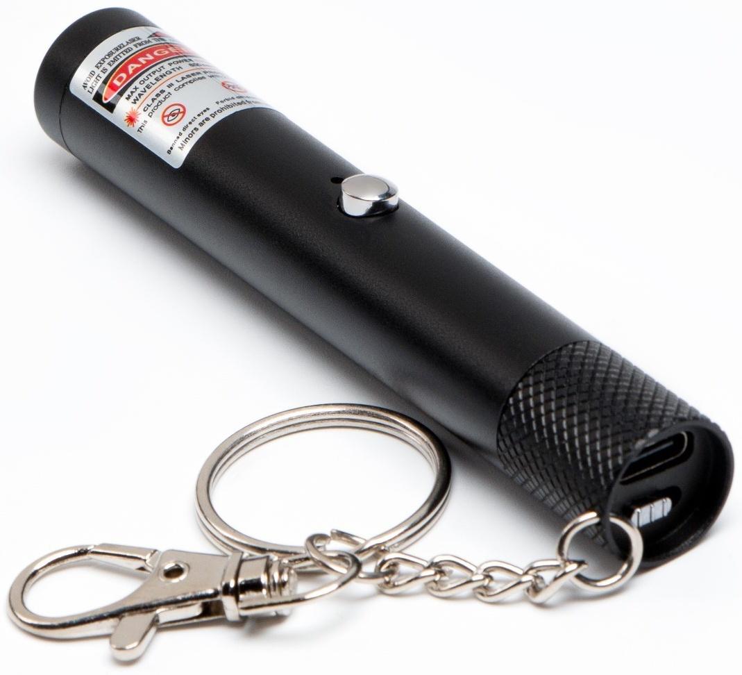 Лазерная указка аккумуляторная, 200 мАч, 532 нм, красный луч