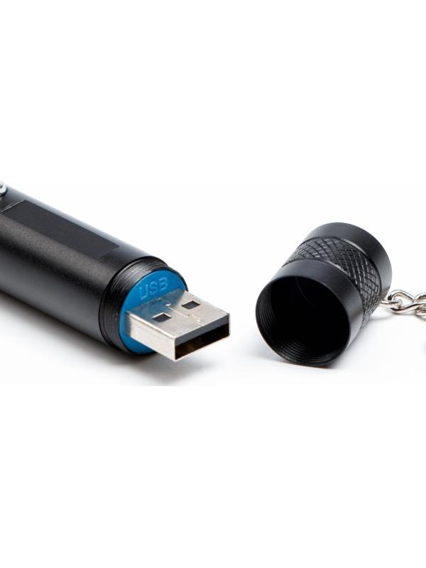 Лазерная указка аккумуляторная, 200 мАч, 532 нм, USB, красный луч