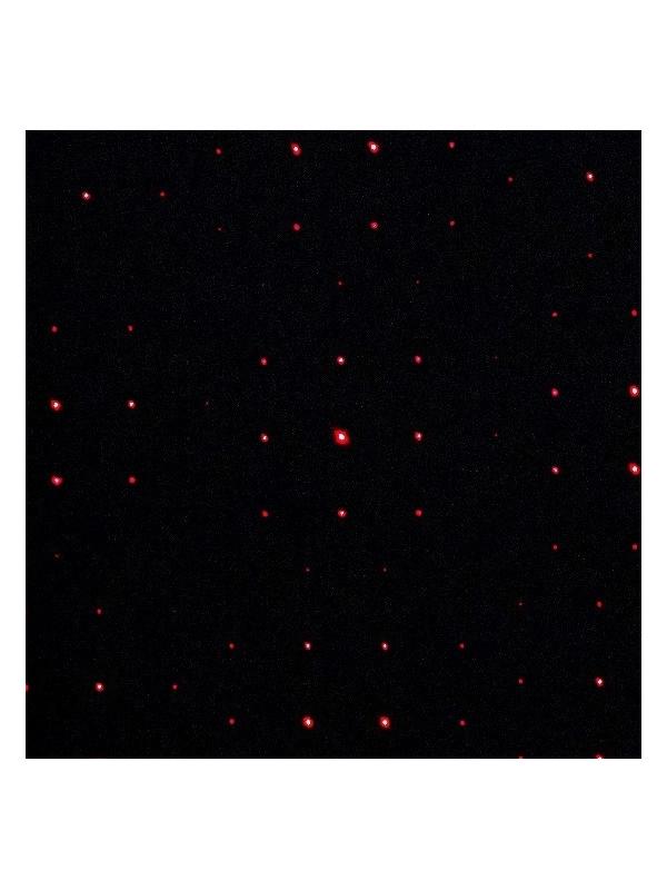 Лазерная указка аккумуляторная, 650 нм, 2 насадки, USB. красный луч