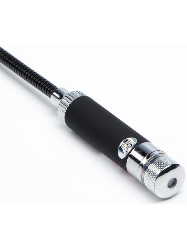 Лазерная указка аккумуляторная, 650 нм, 2 насадки, USB. красный луч