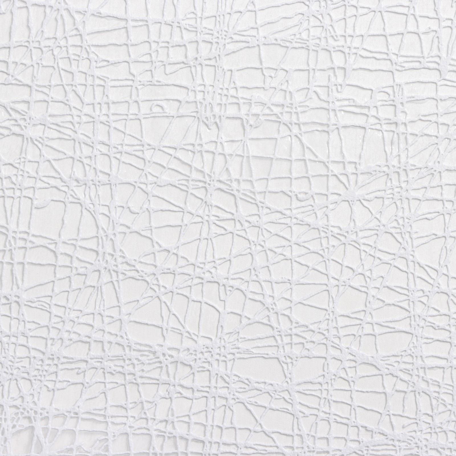 Клеёнка на стол ПВХ «Паутинка», ширина 137 см, рулон 20 метров, толщина 0,5 мм, цвет белый