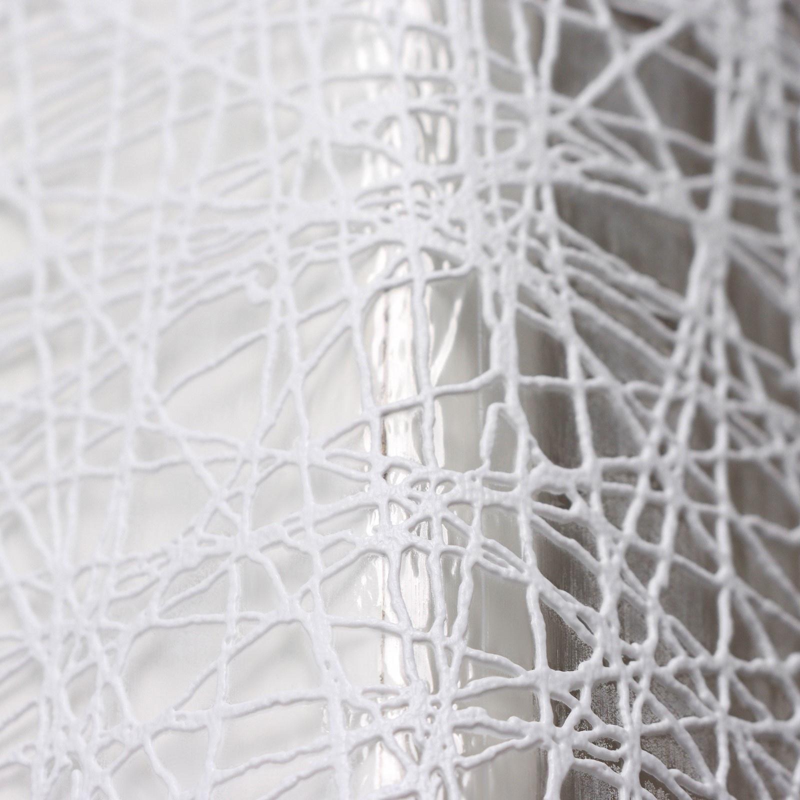 Клеёнка на стол ПВХ «Паутинка», ширина 137 см, рулон 20 метров, толщина 0,5 мм, цвет белый