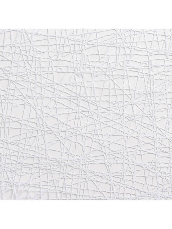 Клеёнка на стол ПВХ «Паутинка», ширина 137 см, рулон 20 метров, толщина 0,5 мм, цвет белый