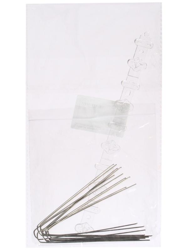 Отпугиватель для птиц, 25 × 10 см, шипы противоприсадные 20 шт., 2 ряда, Greengo