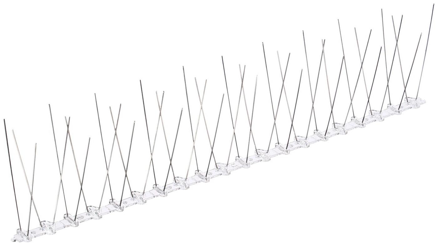Отпугиватель для птиц, 50 × 12 см, шипы противоприсадные 40 шт., 2 ряда, Greengo