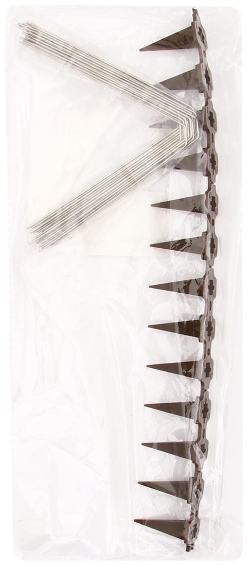 Отпугиватель для птиц, 33 × 10 см, шипы противоприсадные 39 шт., 3 ряда, Greengo