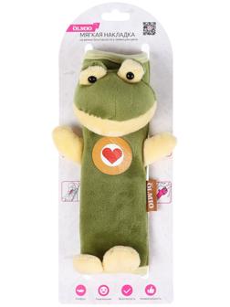 Мягкая накладка Olmio на ремни безопасности и лямки рюкзаков, Лягушка