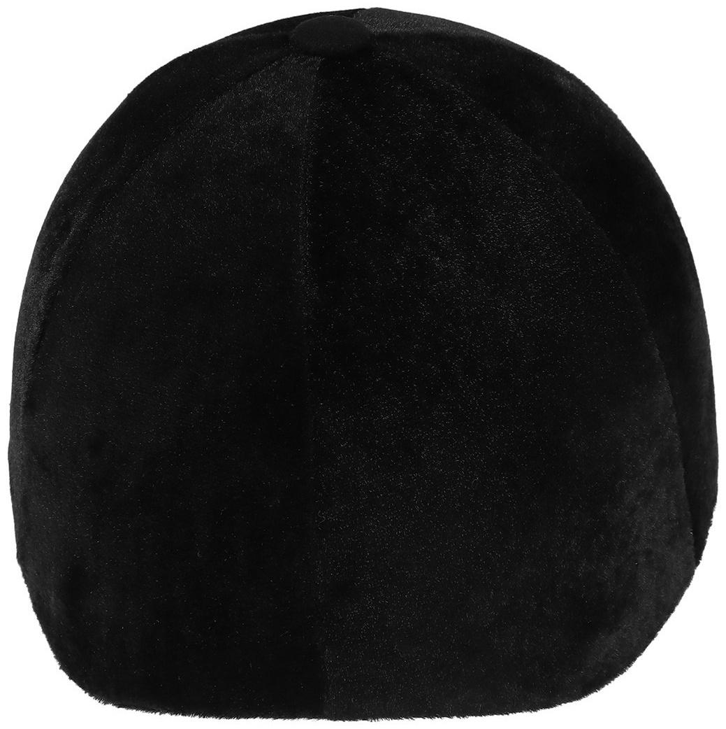 Шлем для верховой езды, бархат, одноразмерный, охват головы 61 см, черный