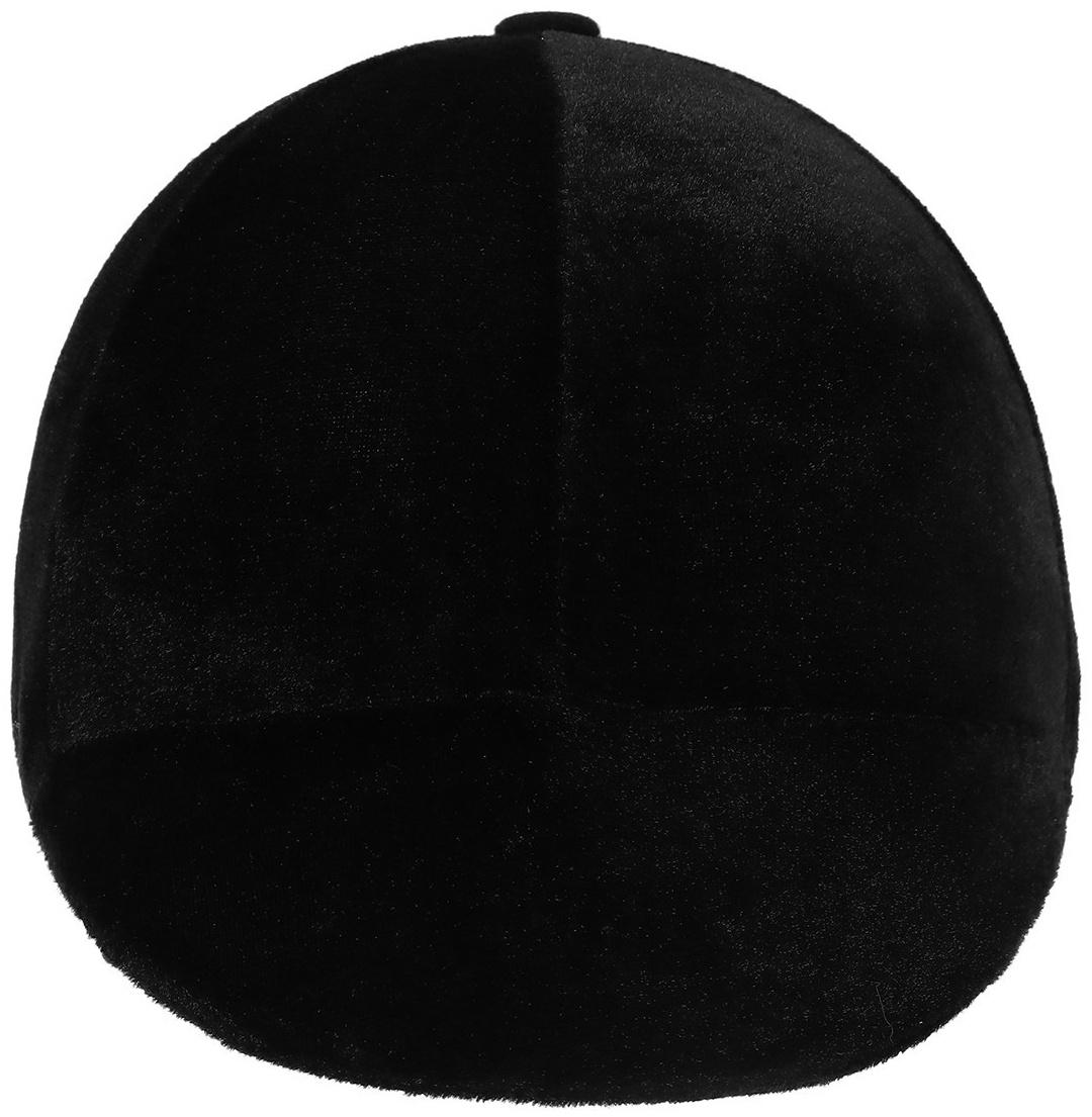 Шлем для верховой езды, бархат, одноразмерный, охват головы 61 см, черный