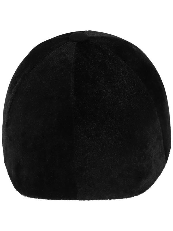 Шлем для верховой езды, бархат, одноразмерный, охват головы 61 см, черный