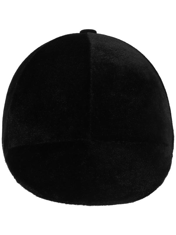 Шлем для верховой езды, бархат, одноразмерный, охват головы 61 см, черный