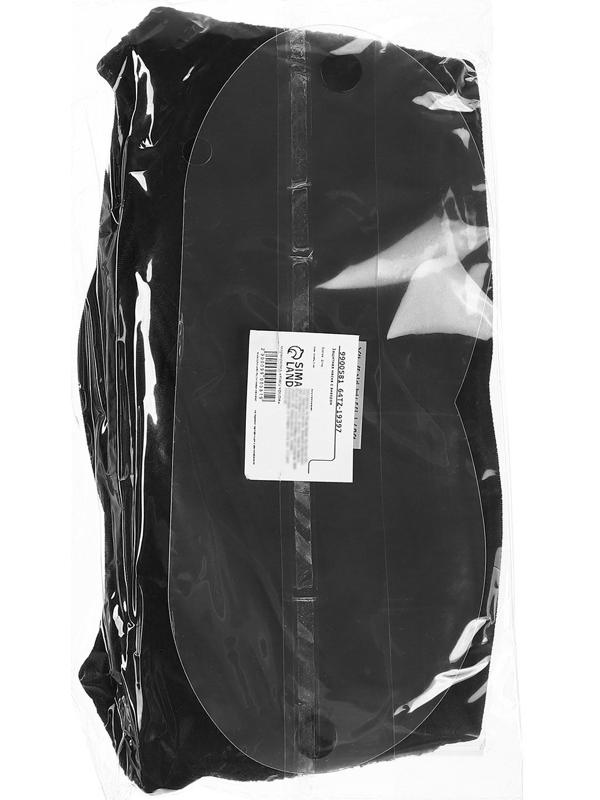 Защитная маска с визором, флис, размер регулируемый, черный