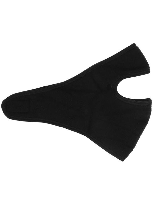 Защитная маска с визором, флис, размер регулируемый, черный