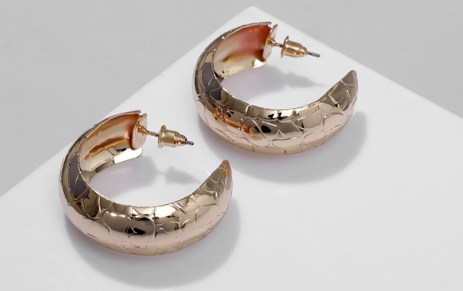 Серьги металл 