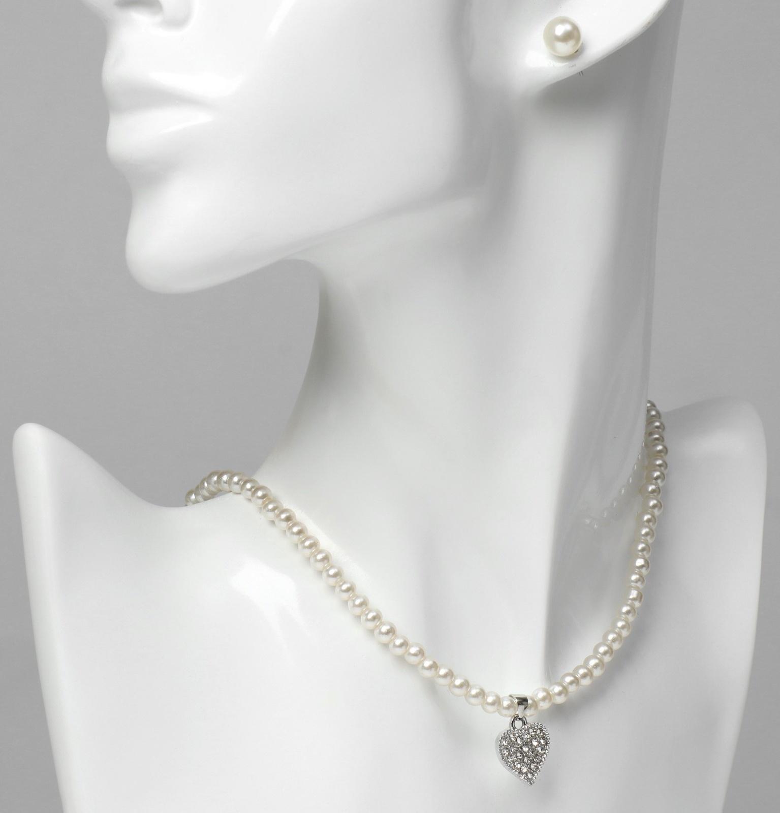 Набор 2 предмета: серьги, колье 