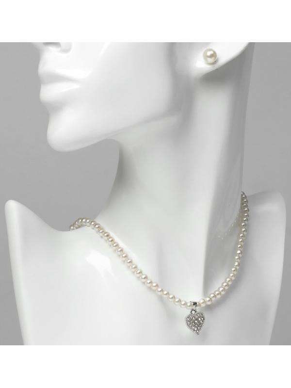 Набор 2 предмета: серьги, колье 