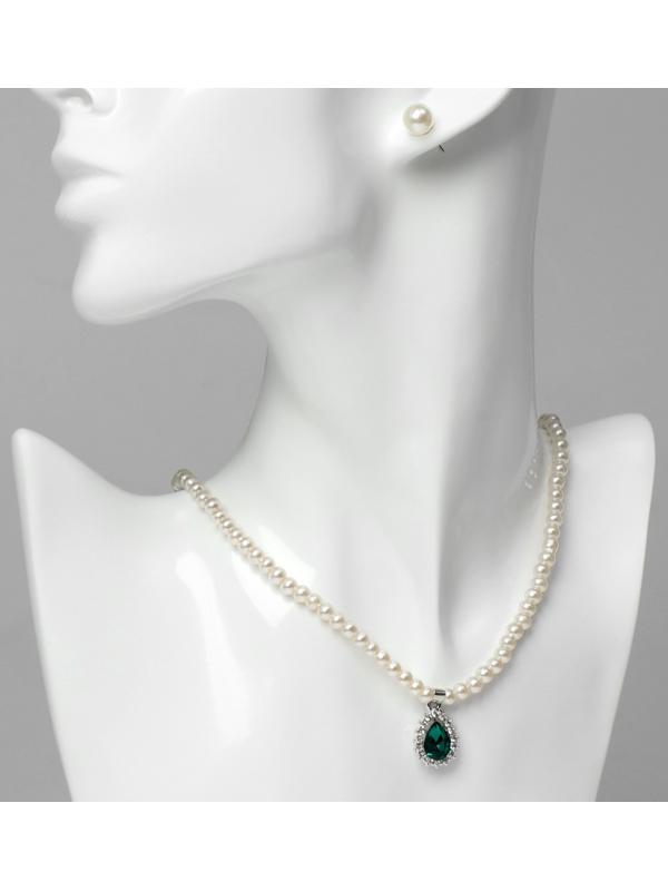 Набор 2 предмета: серьги, колье 