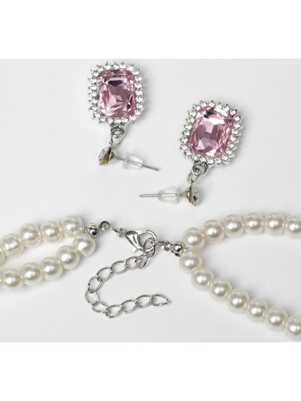 Набор 2 предмета: серьги, колье 