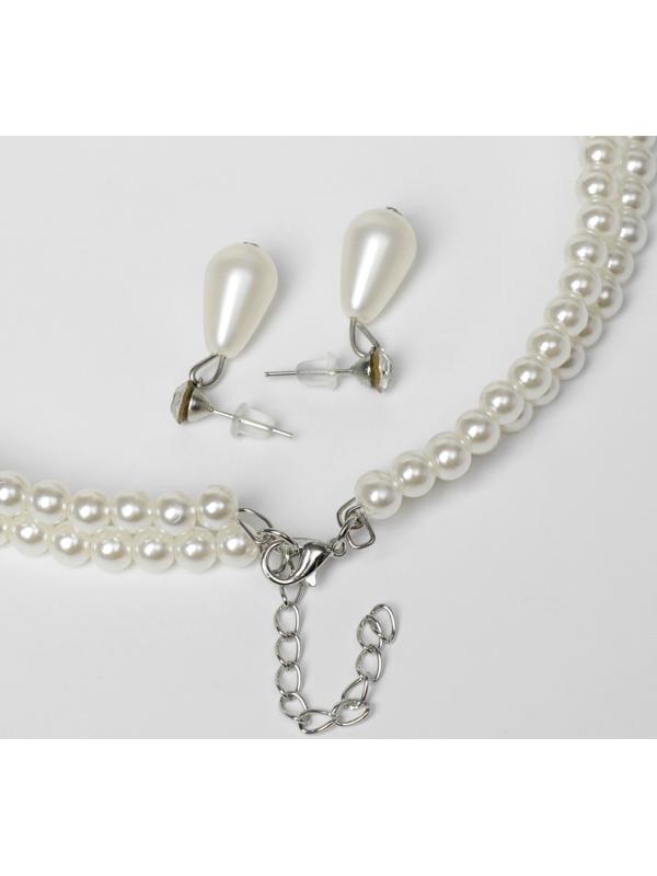 Набор 2 предмета: серьги, колье 