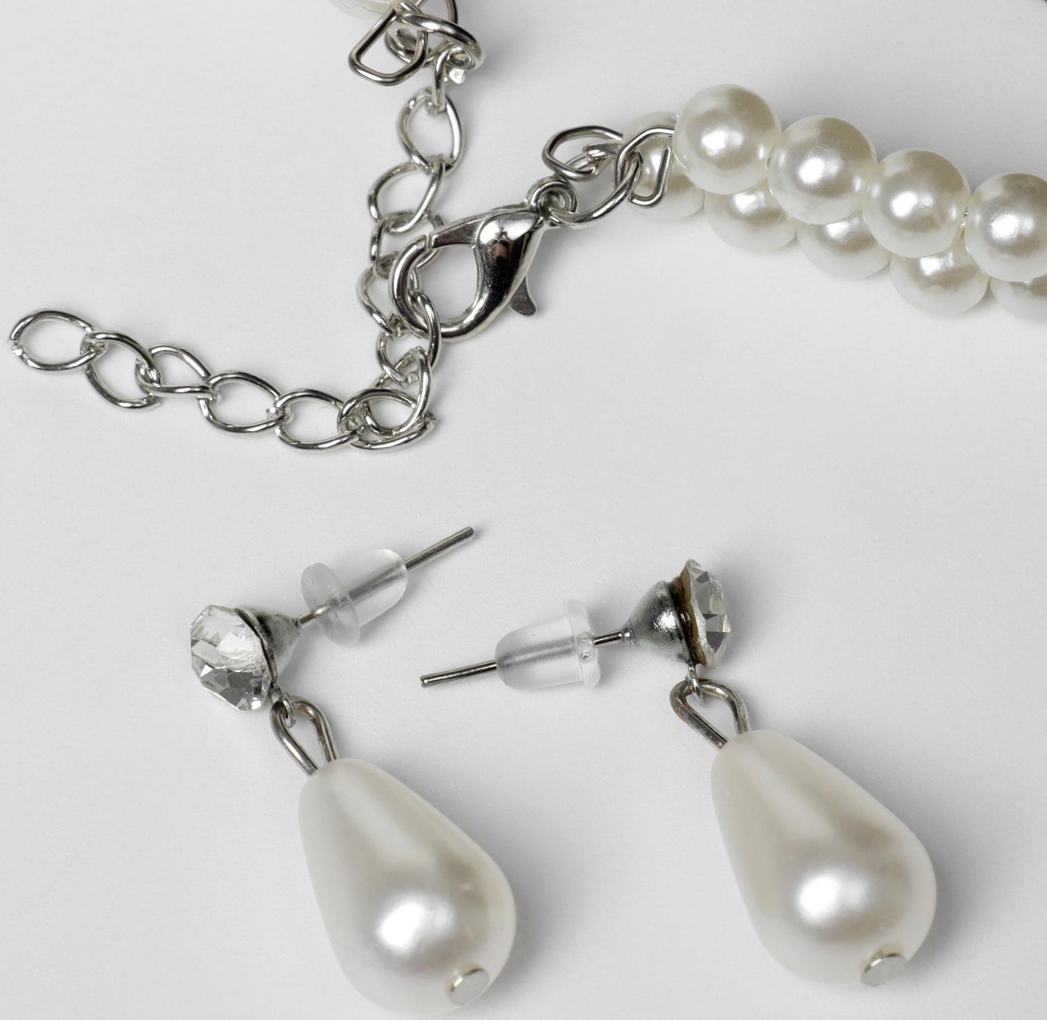 Набор 2 предмета: серьги, колье 