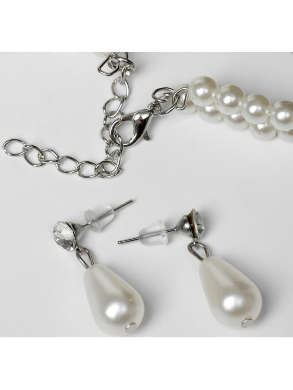 Набор 2 предмета: серьги, колье 