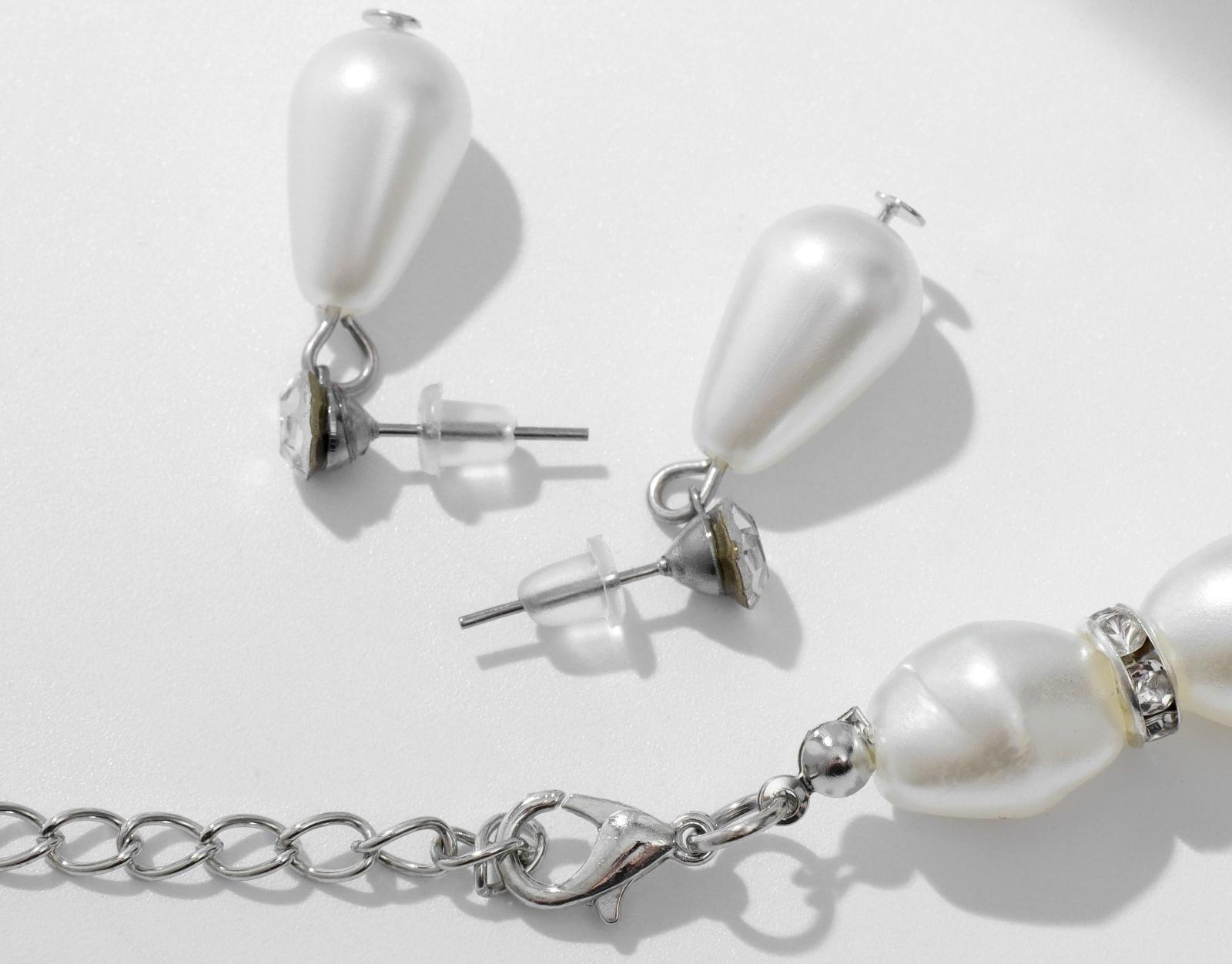 Набор 3 предмета: серьги, бусы, браслет 