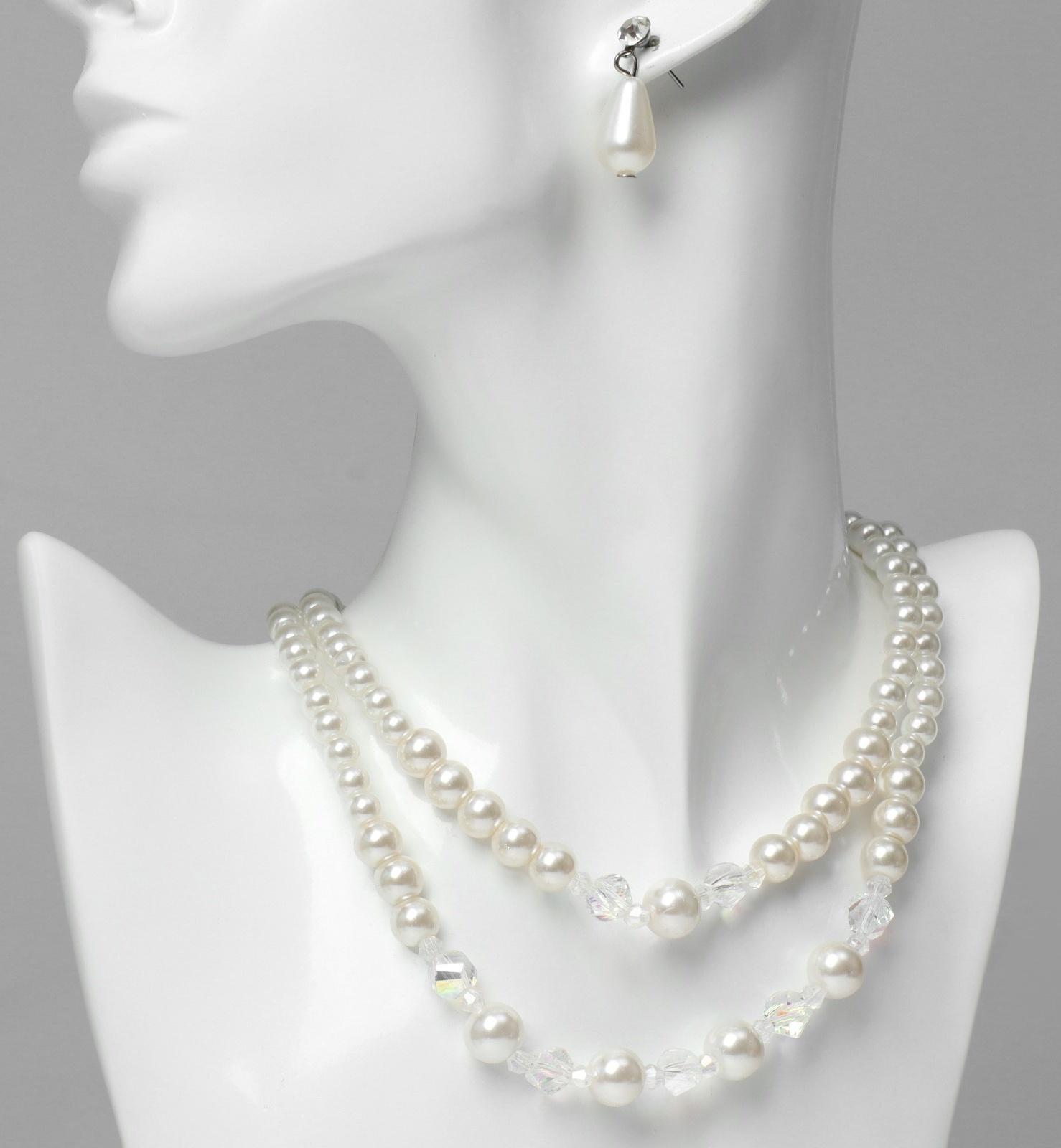 Набор 2 предмета: серьги, колье 