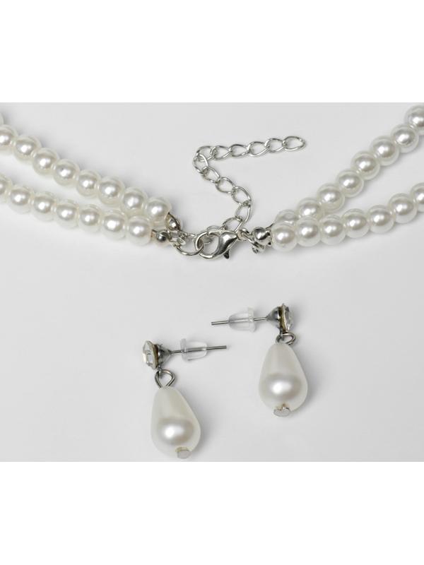 Набор 2 предмета: серьги, колье 