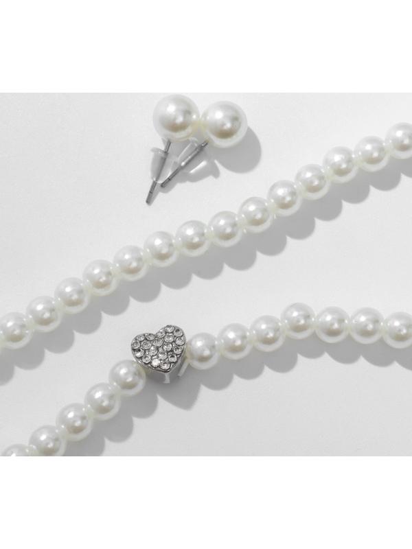 Набор 3 предмета: серьги, бусы, браслет 