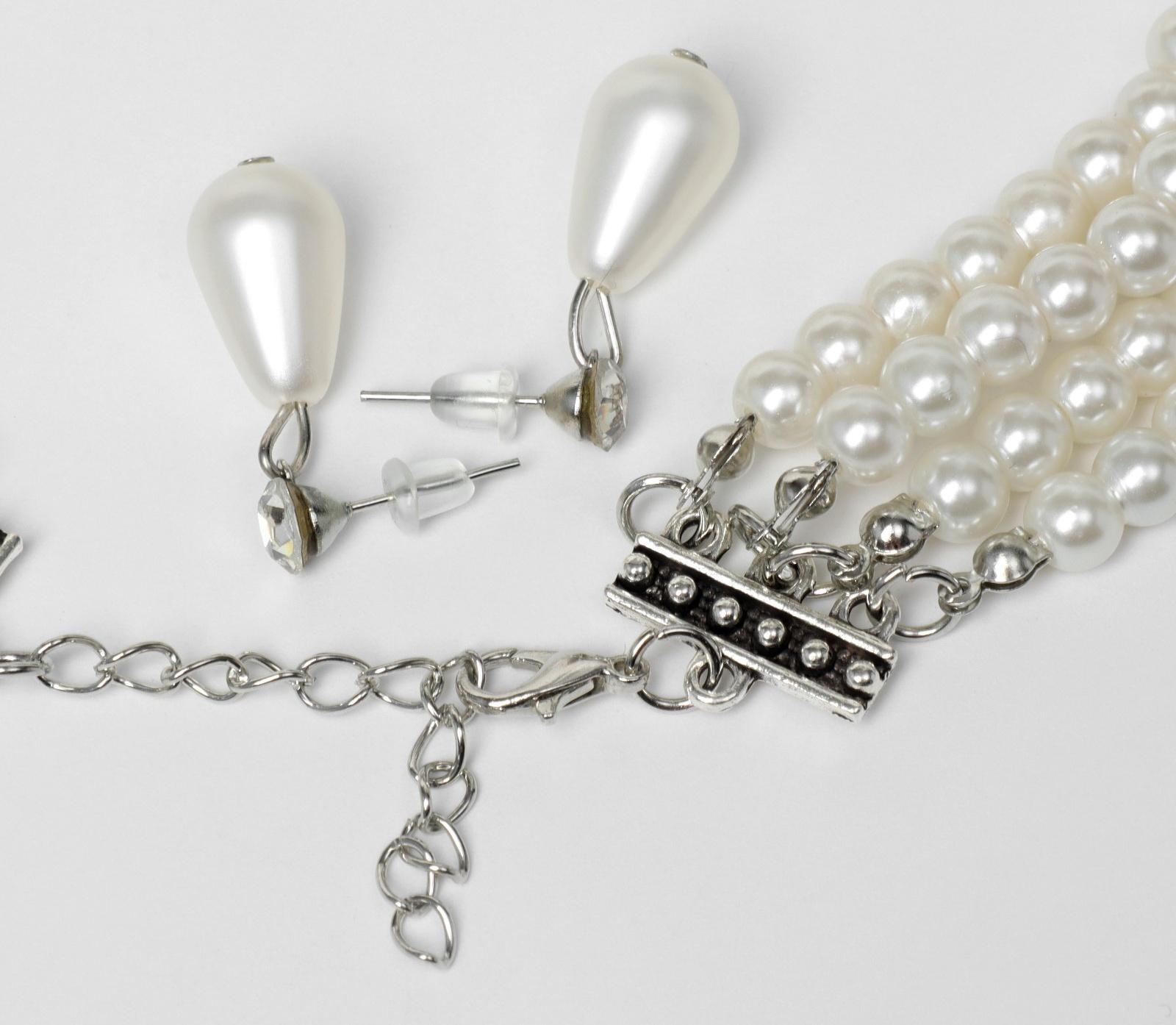 Набор 2 предмета: серьги, колье 