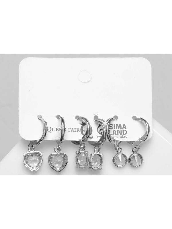 Серьги набор 3 пары 