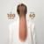 Хвост накладной, прямой волос, на резинке, 60 см, 100 гр, цвет омбре русый/пепельно-розовый