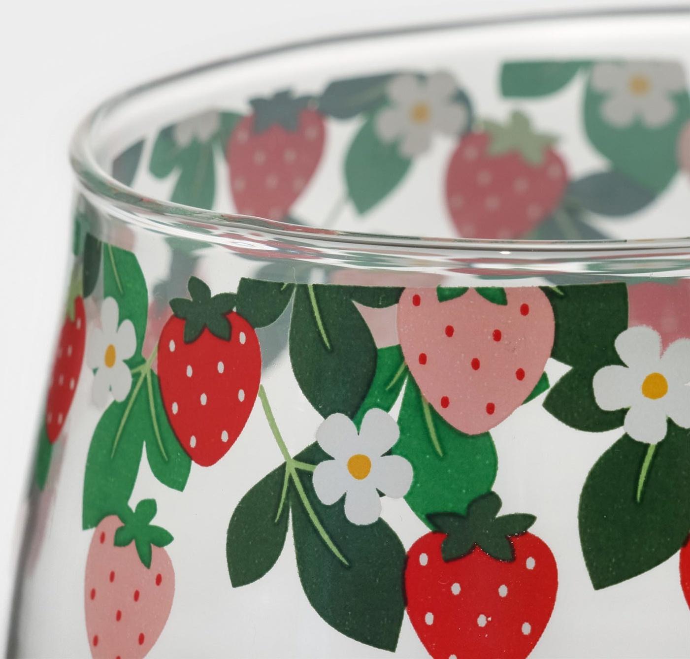 Кружка стеклянная с керамической крышкой и ложкой «Ягодка», 500 мл, 13×9,5×8,5 см