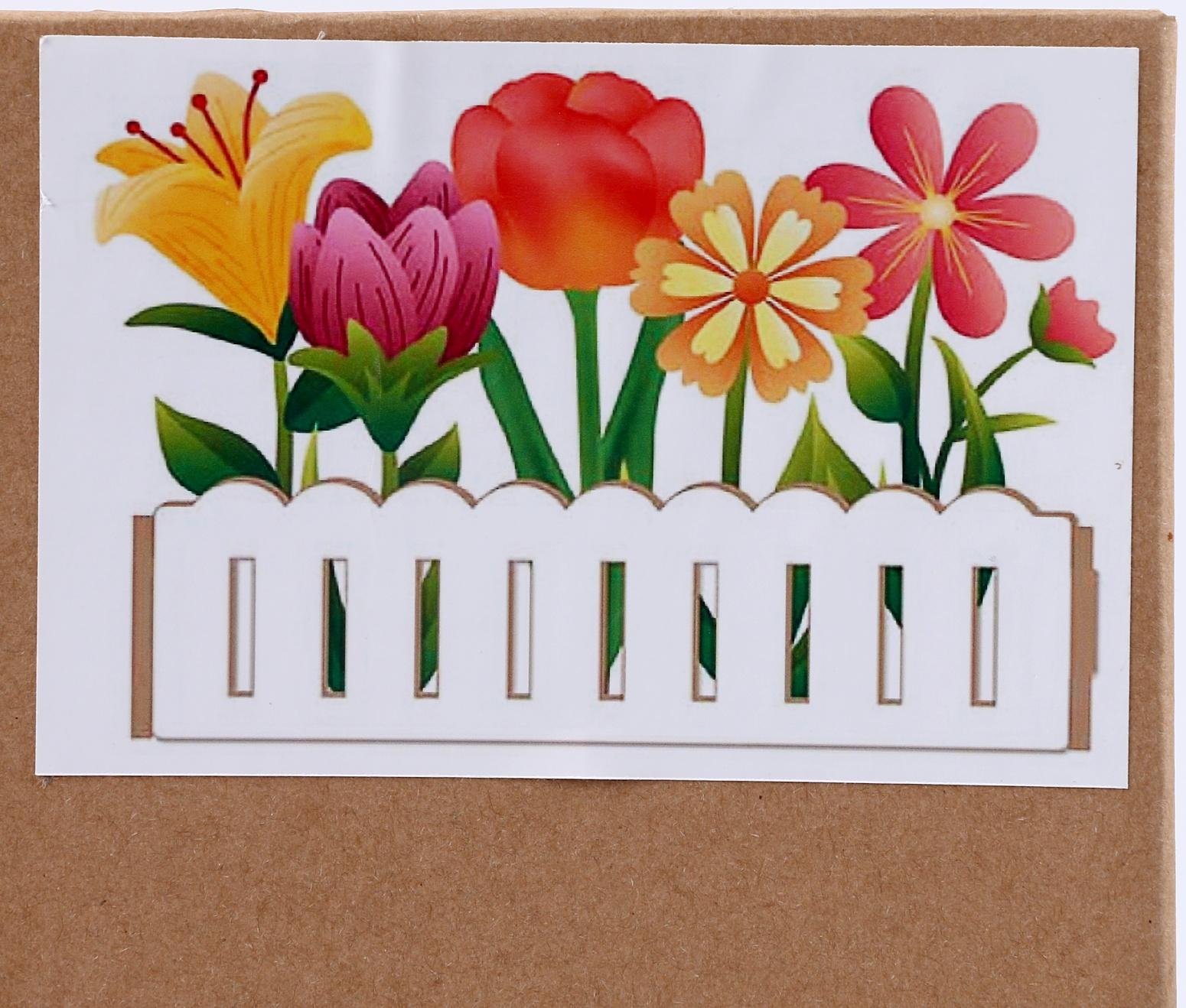 Алмазная вышивка «Цветы в саду» интерьерный декор