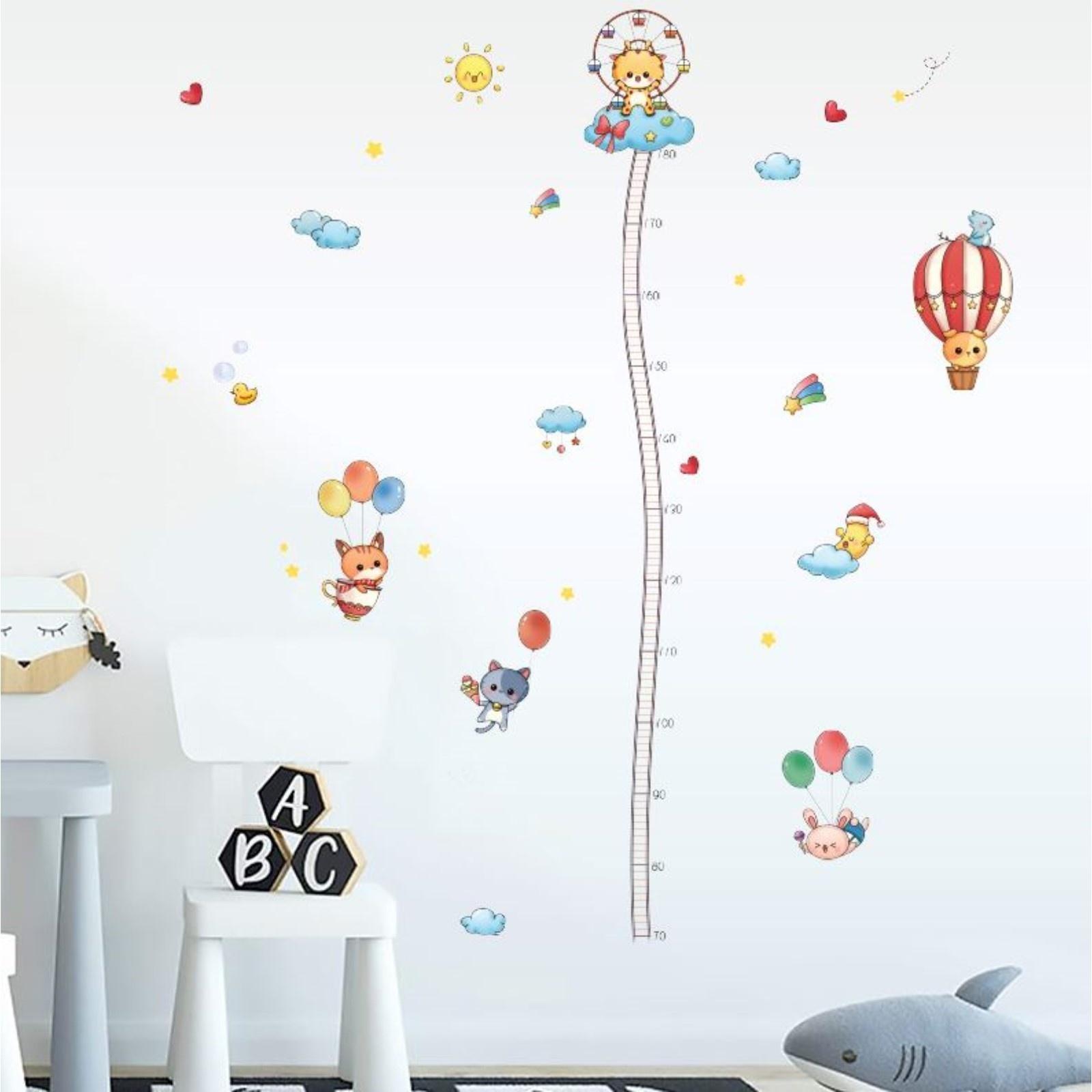 Наклейка пластик интерьерная цветная ростомер 