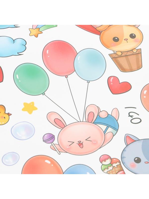 Наклейка пластик интерьерная цветная ростомер 